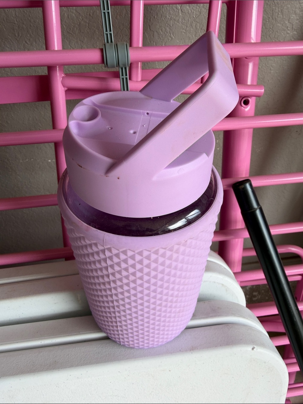 HydroJug Lavender Silicone Water Bottle with Carry Handle